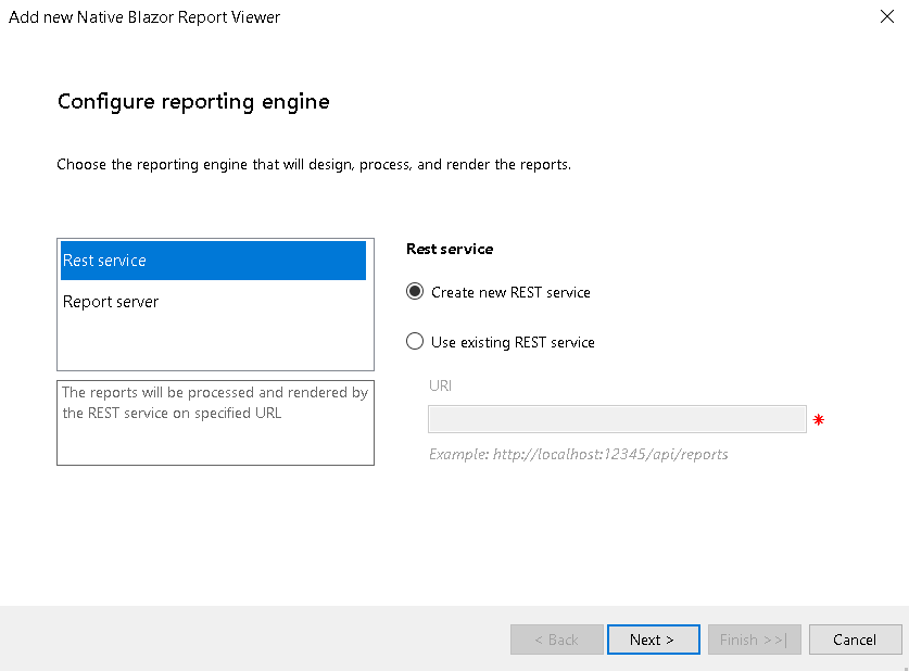 Configure Reporting Engine