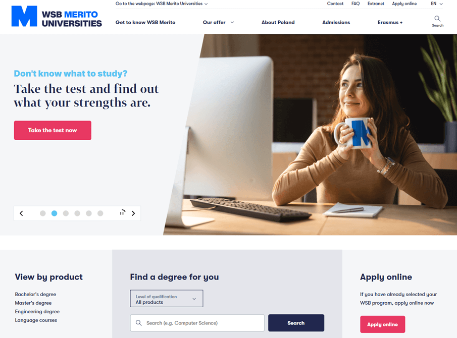 Merito's website