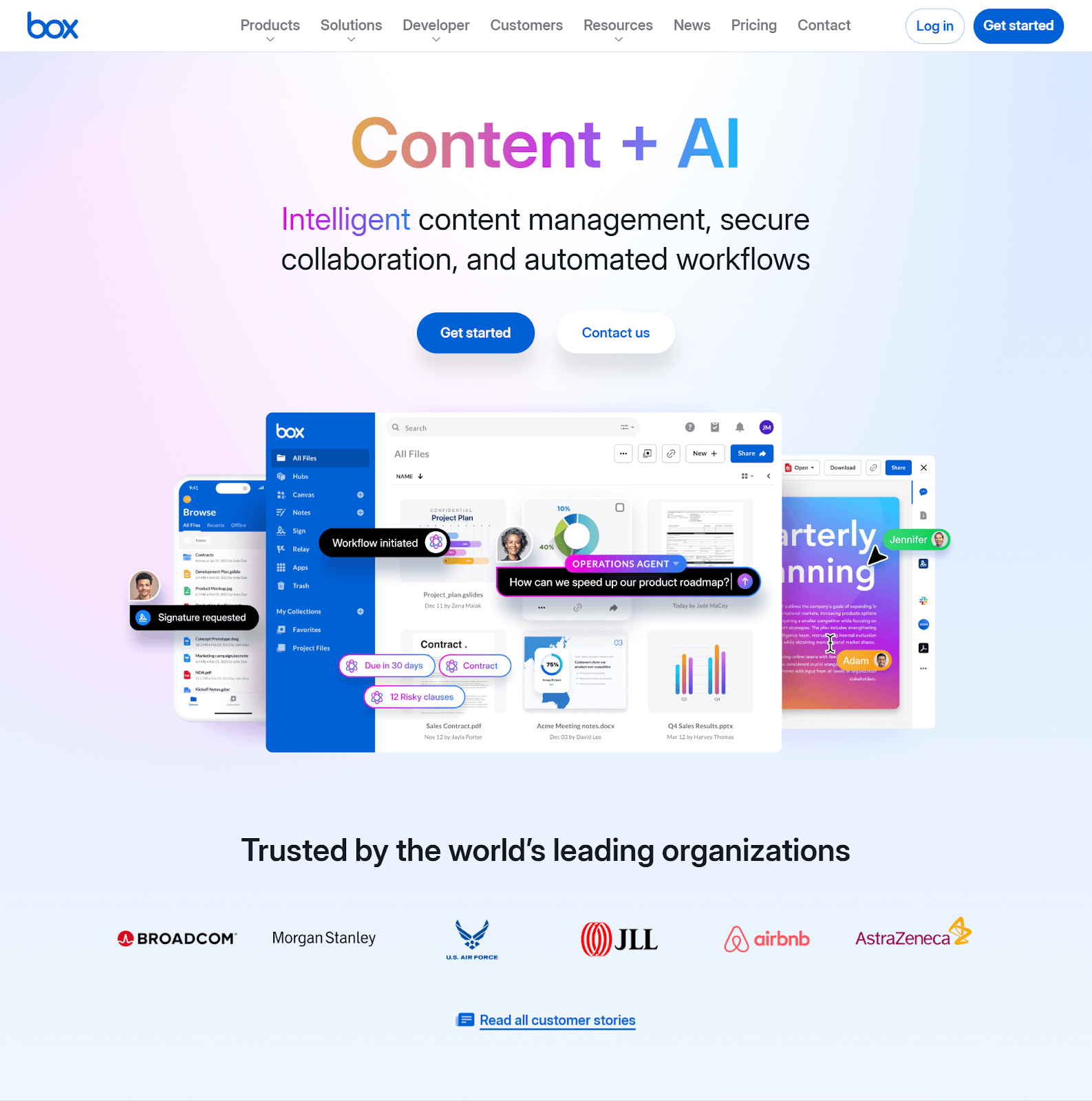 Box's website based on Drupal