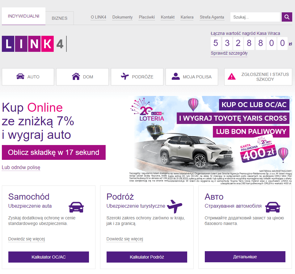 Link4's website