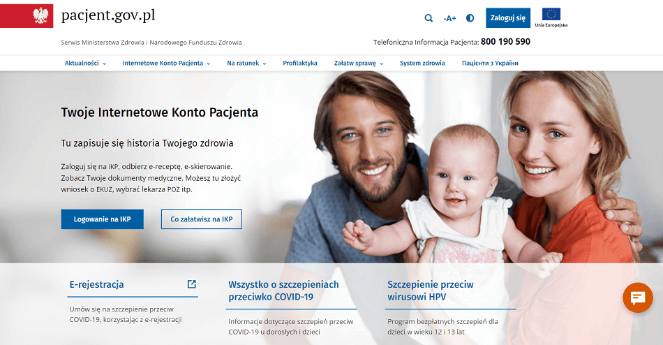Patient's website