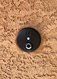 Skybell HD WiFi Doorbell Camera 1080p Color Night Vision Bronze on wall