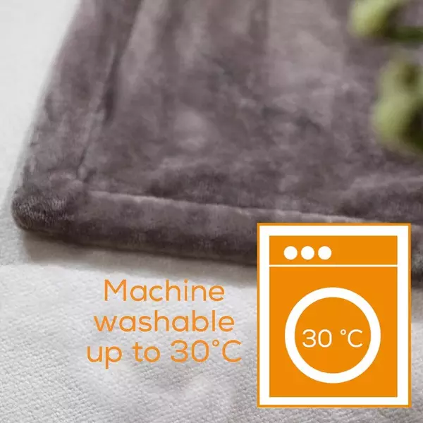 Beurer HD75 Electric Throw – Taupe washable