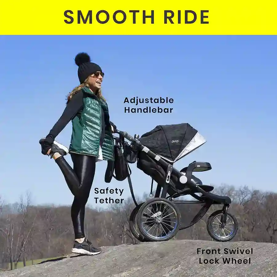 Jeep Cross-Country Sport Plus Jogger Stroller smooth ride