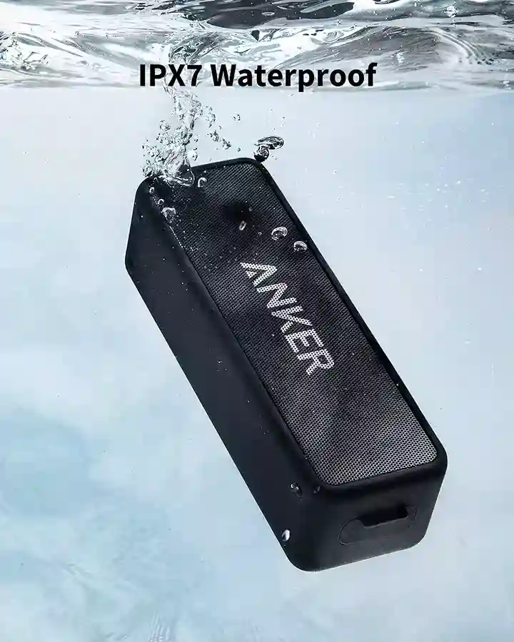 Anker Soundcore 2 Portable Bluetooth Speaker waterproof