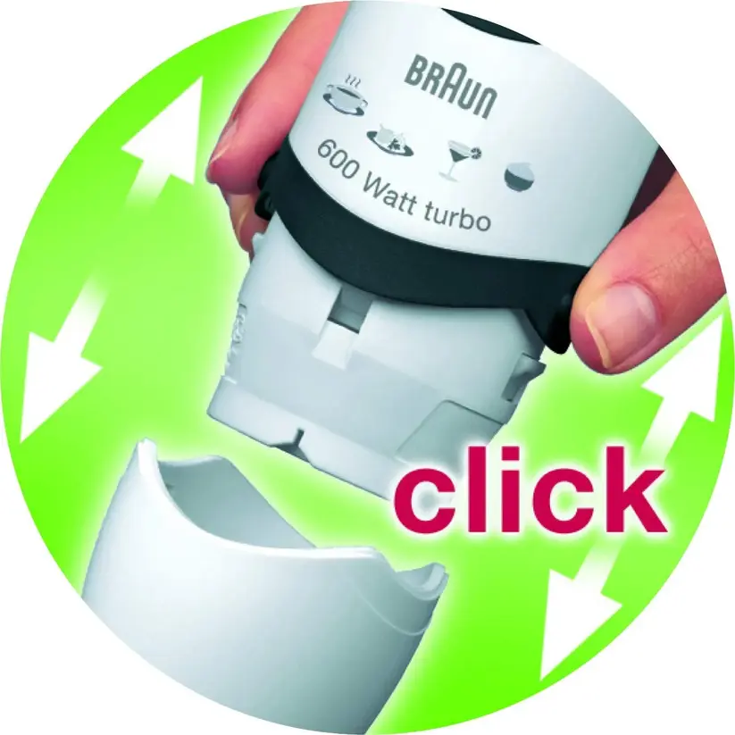 Braun MQ5035 Multiquick 5 Hand Blender deattachment button