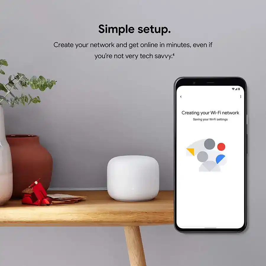 Google Nest WiFi Extender- Home Wi-Fi System simple setup