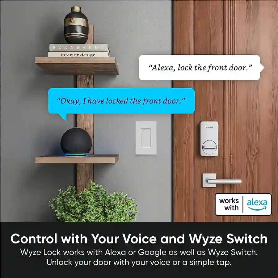 Wyze Lock WiFi & Bluetooth Enabled Smart Door Lock control with voice
