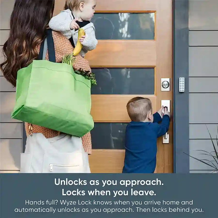 Wyze Lock WiFi & Bluetooth Enabled Smart Door Lock easy to lock