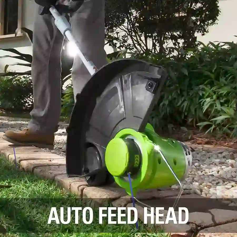 Greenworks 40V 13″ String Trimmer and Edger auto feed head