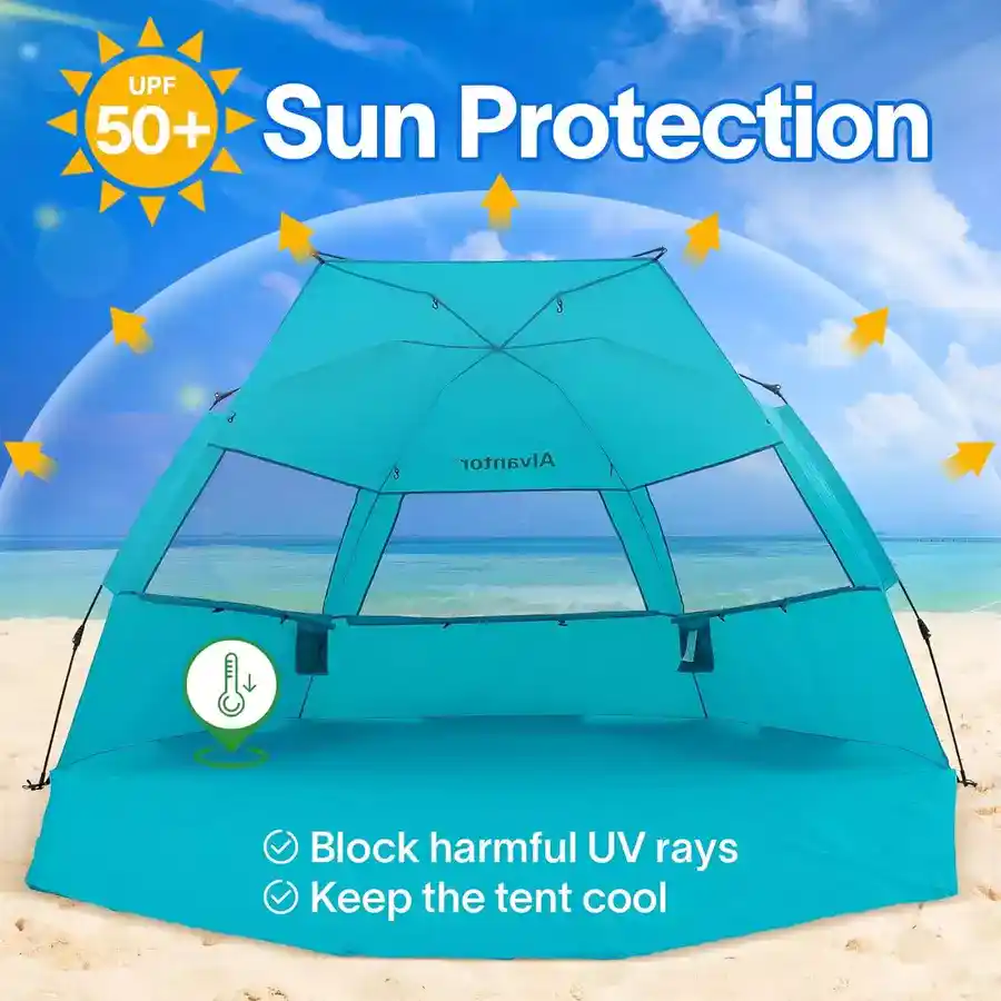 Alvantor Extra Large Beach Umbrella sun protection