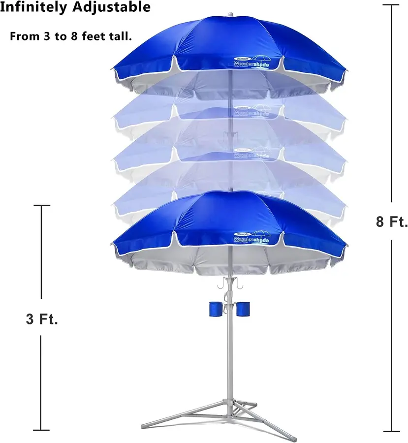 Maranda Enterprises Beach Umbrella infinitely adjustable