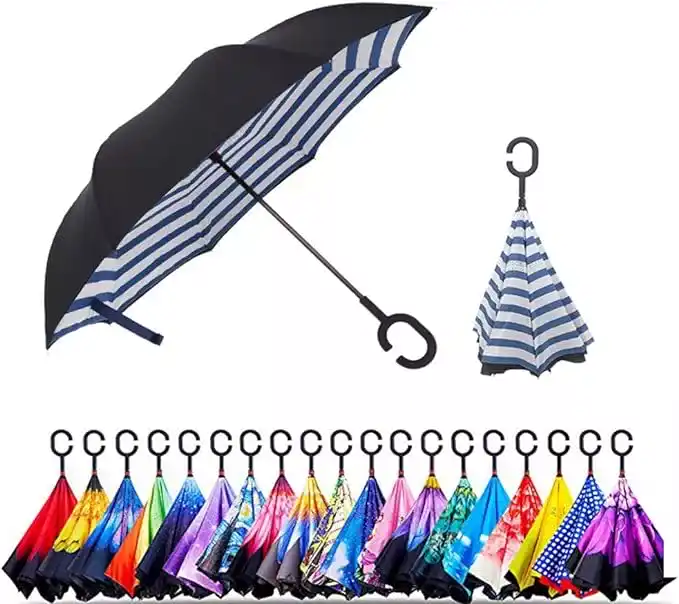 Original Deals Inverted Inside Out Umbrella branded canopy