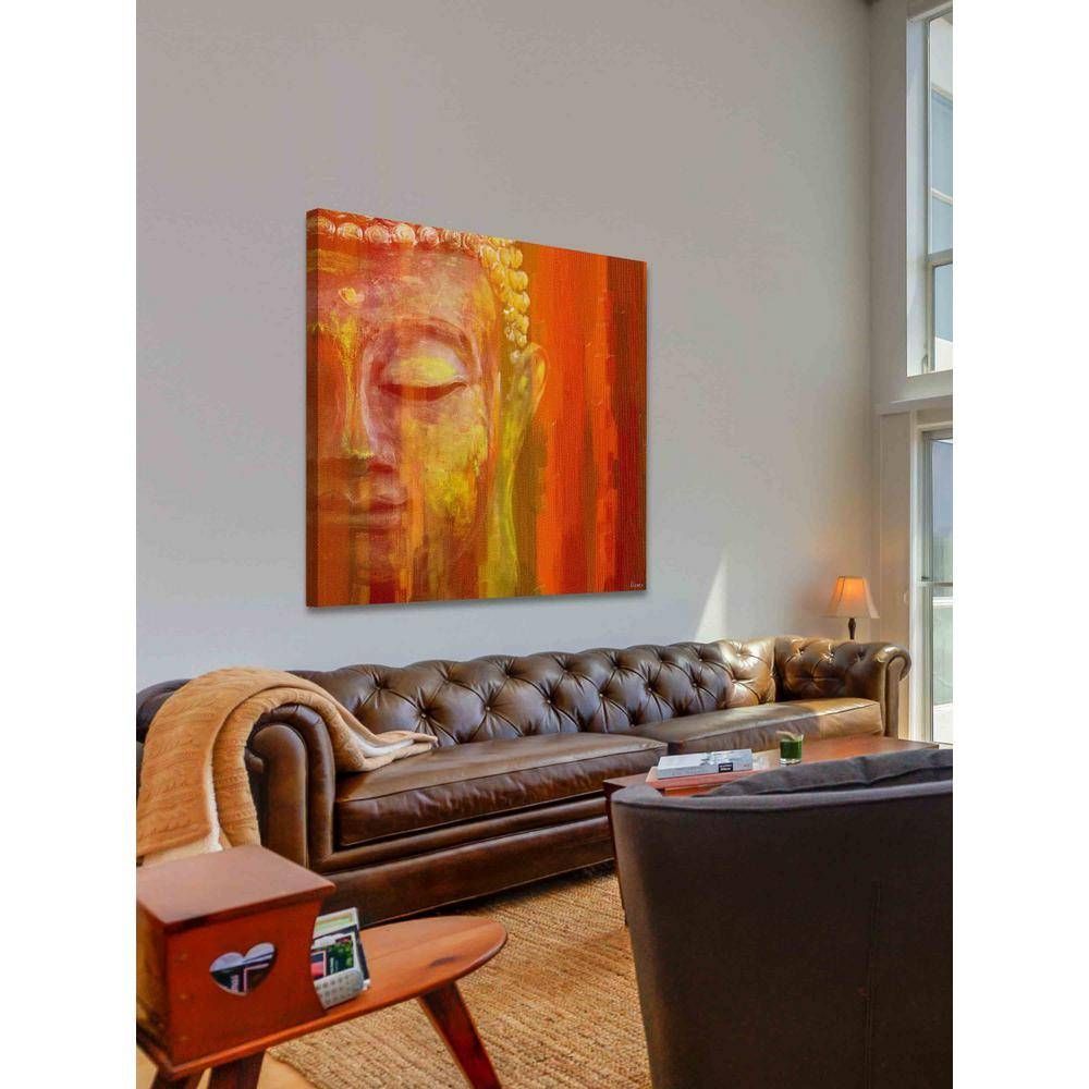 48 In. H X 48 In. W "buddha"parvez Taj Printed Canvas Wall Art With Most Recent 48x48 Canvas Wall Art (Gallery 18 of 20)