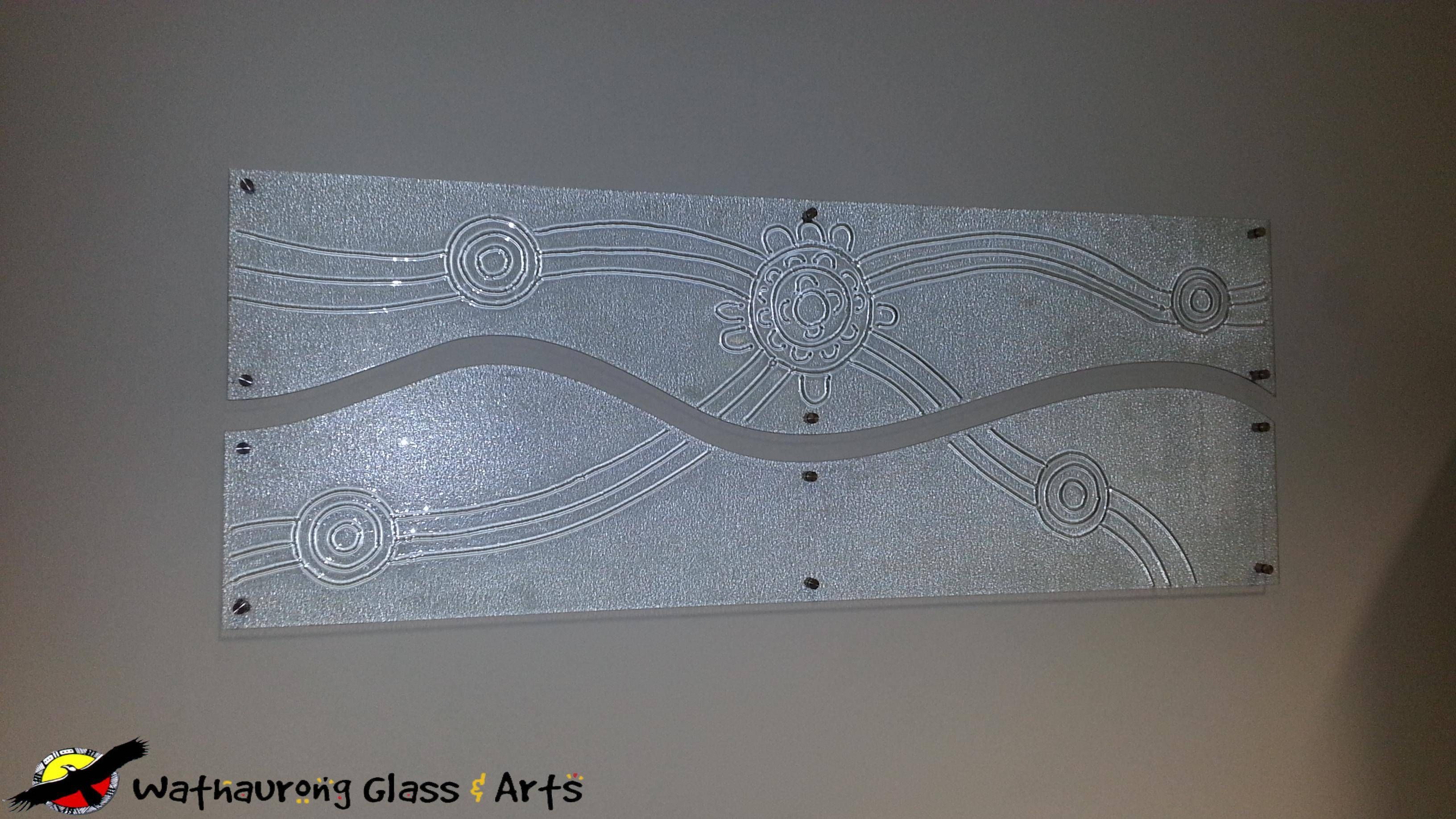 Aboriginal Glass Art Panel – Wathaurong Glass Within 2018 Glass Wall Art Panels (Gallery 9 of 20)