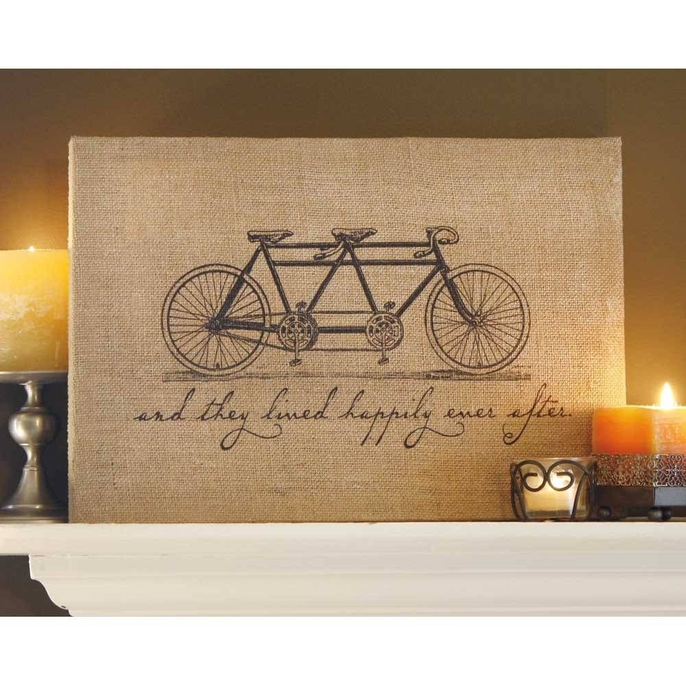 Bicycle Jute Wrapped Wall Art | Sturbridge Yankee Workshop Intended For Recent Cycling Wall Art (Gallery 11 of 25)