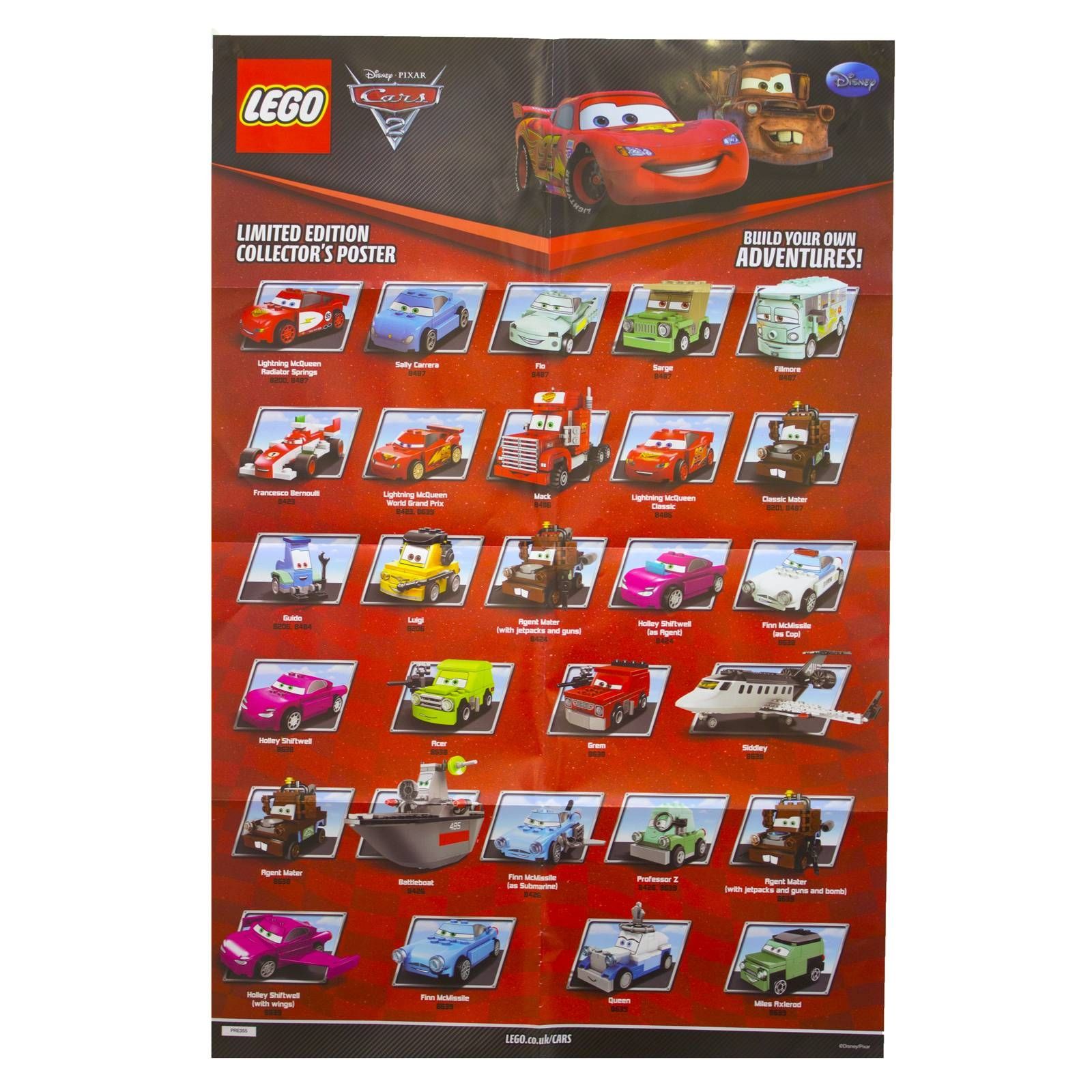 Cars 1 Characters Fresh Disney Cars 2 Poster Kids Wall Art Pack Intended For Best And Newest Lightning Mcqueen Wall Art (Gallery 11 of 20)