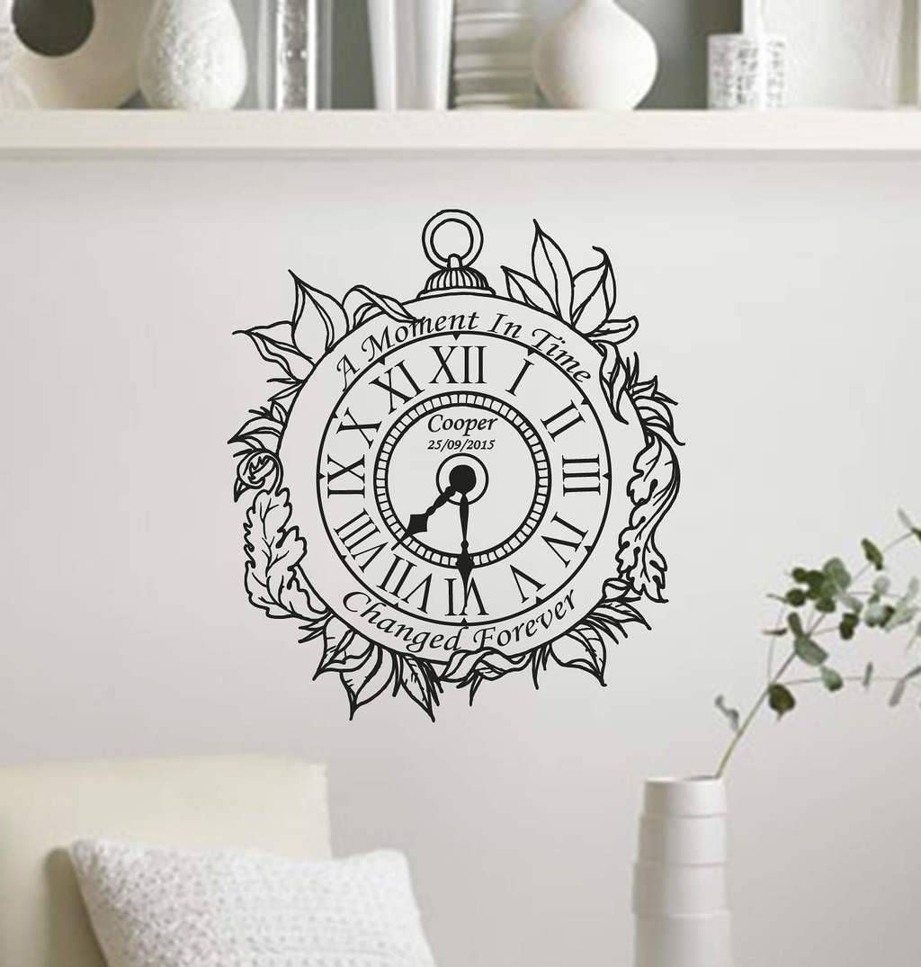 Clocks: Amazing Wall Art Clock Large Modern Wall Clocks, 36 Inch Pertaining To Most Popular Large White Wall Art (Gallery 17 of 20)