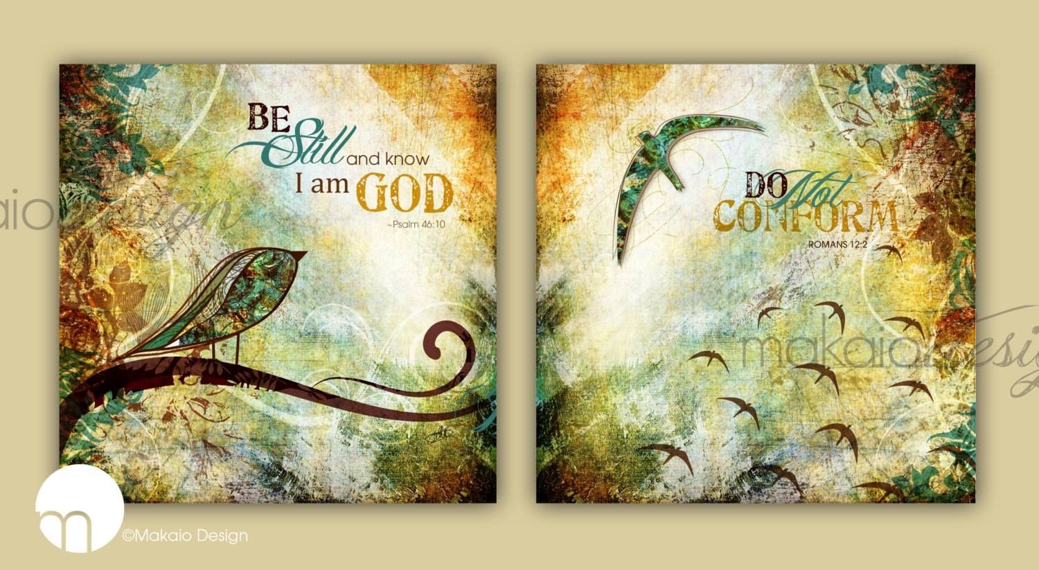 Contemporary Christian Art Scripture Set Canvas Gallery Wraps Pertaining To 2017 Scripture Canvas Wall Art (Gallery 2 of 20)