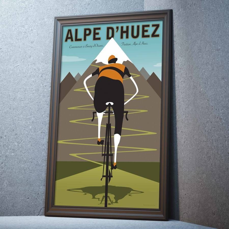 Contemporary Cycling Tour De France Alpe D' Huez Printwall Art Regarding Most Recently Released Cycling Wall Art (Gallery 13 of 25)