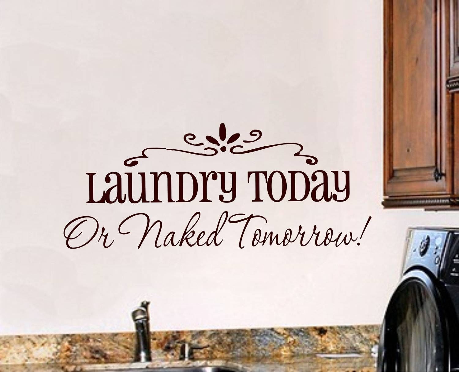 Laundry Room Wall Decal Laundry Room Decor Vinyl Wall Art Pertaining To Most Recent Laundry Room Wall Art (Gallery 18 of 30)