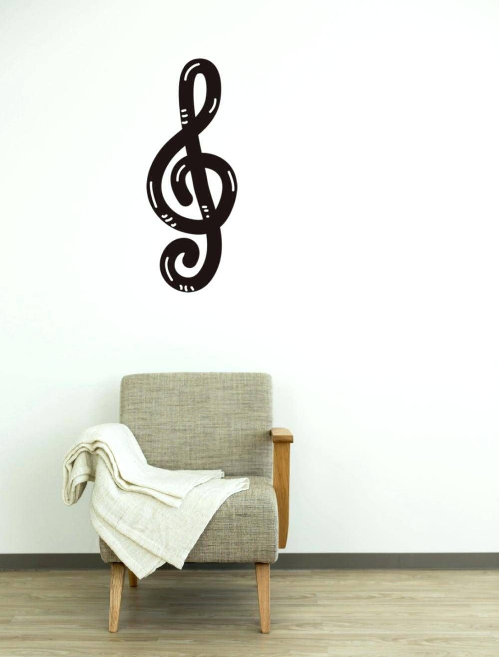 Wall Ideas: Musical Wall Decor. Wooden Music Note Wall Decor Pertaining To Recent Music Theme Wall Art (Gallery 5 of 30)