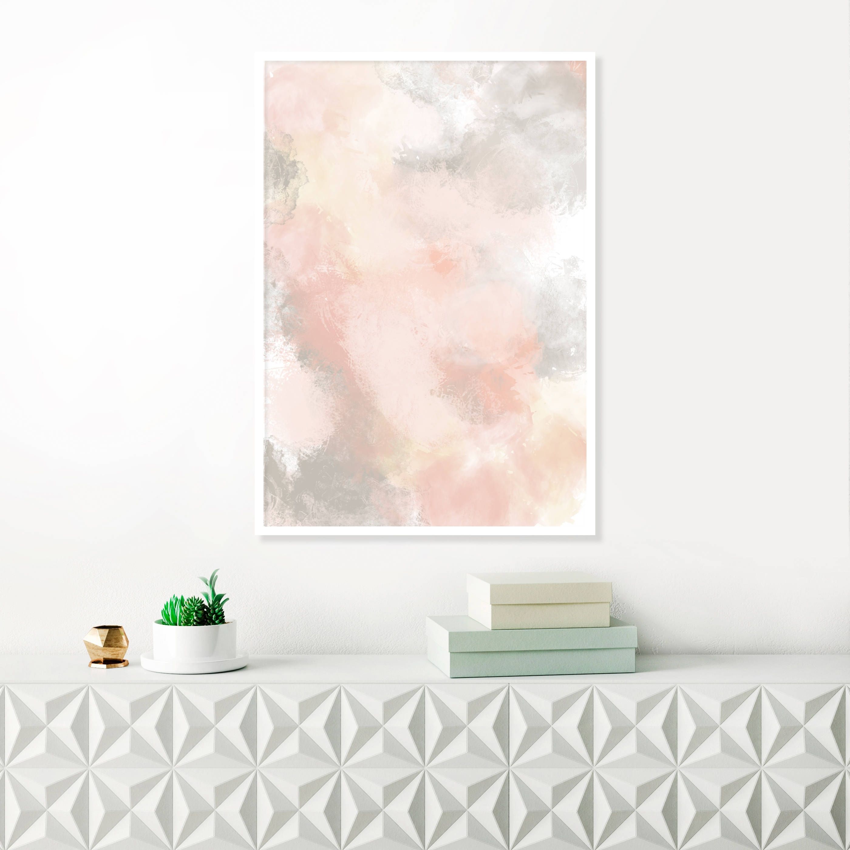 Featured Photo of Pink Abstract Wall Art