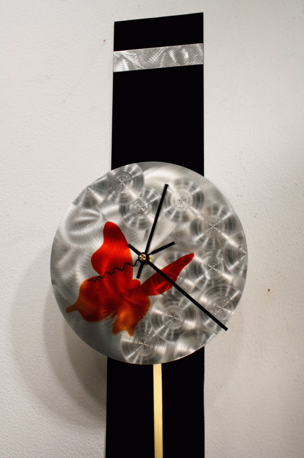 Metal Wall Art Sculpture Pendulum Clock Modern Abstract Decor Regarding Best And Newest Abstract Clock Wall Art (Gallery 15 of 20)