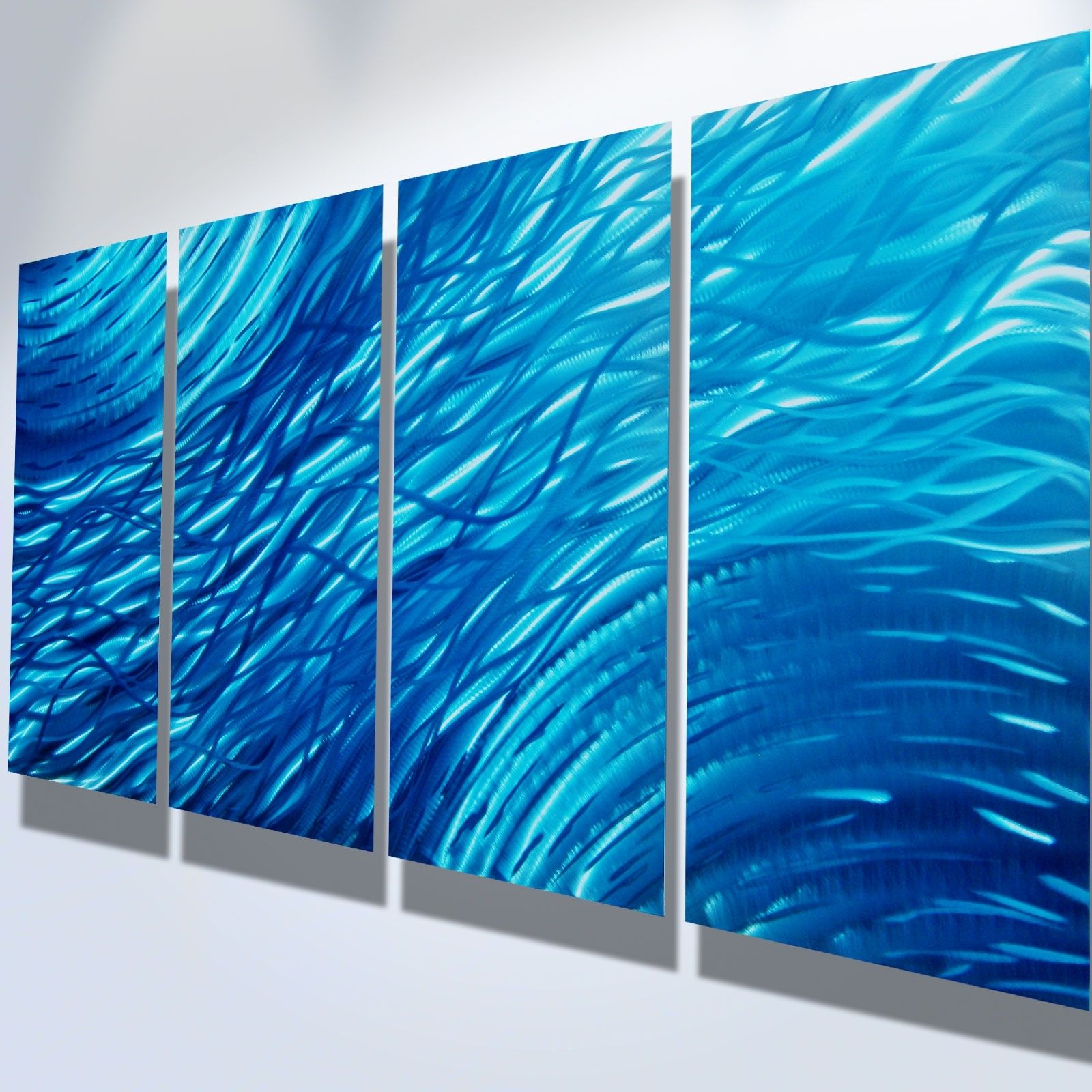 Ocean  Metal Wall Art Abstract Contemporary Modern Decor With Regard To Best And Newest Abstract Ocean Wall Art (Gallery 2 of 20)