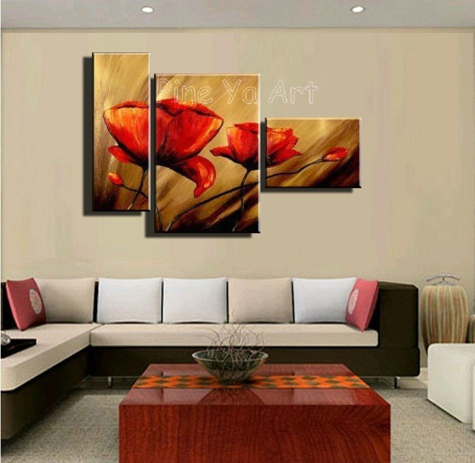 Wall Art Designs: Discount Wall Art 3 Piece Abstract Modern Canvas Pertaining To Latest Abstract Canvas Wall Art Iii (Gallery 1 of 20)