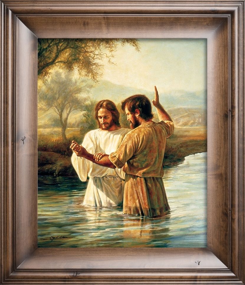The Baptism – Christian Artgreg Olsen In Most Current Christian Framed Art Prints (Gallery 4 of 15)