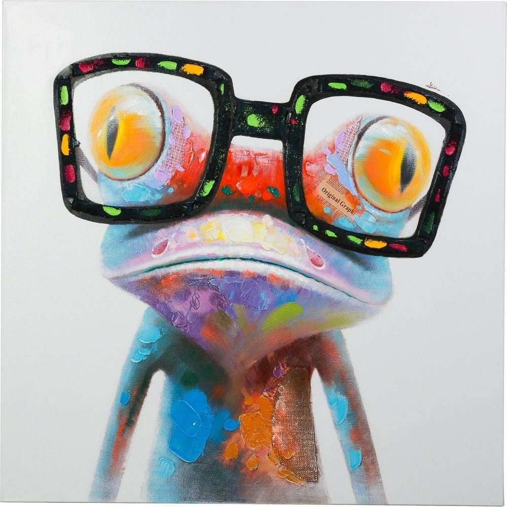 48 In. X 48 In. "amazing Gecko" Hand Painted Canvas Wall Art | Hand Within Most Recent Gecko Canvas Wall Art (Gallery 1 of 20)