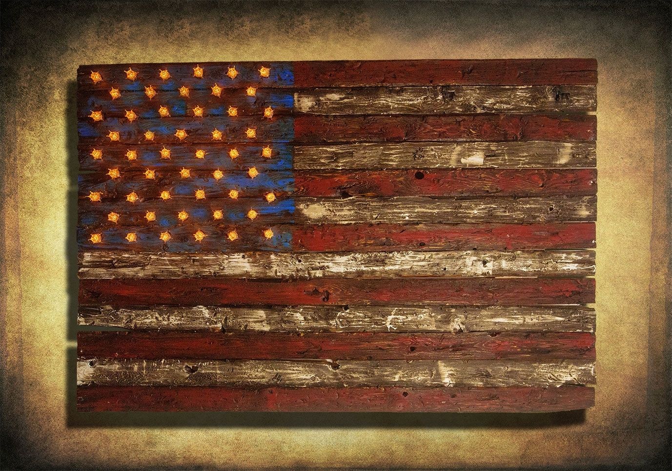 Featured Photo of Vintage American Flag Wall Art