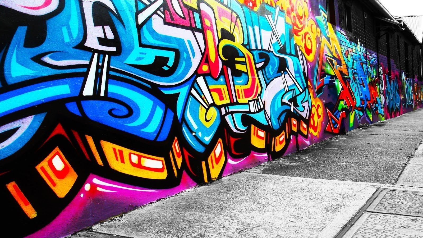 Graffiti Wall Art Background Wallpaper | Wall Art | Pinterest In Best And Newest Graffiti Wall Art (Gallery 2 of 20)