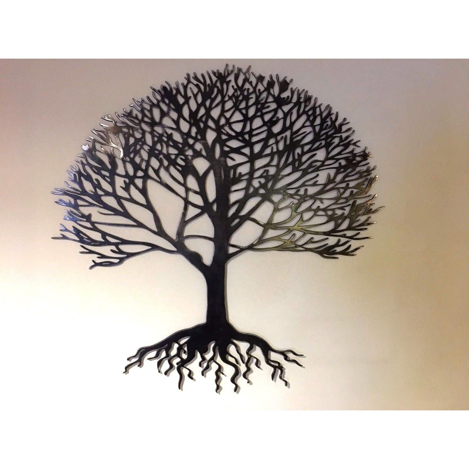 Home & Garden :: Metal Wall Art :: Solid Steel Metal Tree Of Life Regarding Most Recent Tree Of Life Wall Art (Gallery 6 of 15)