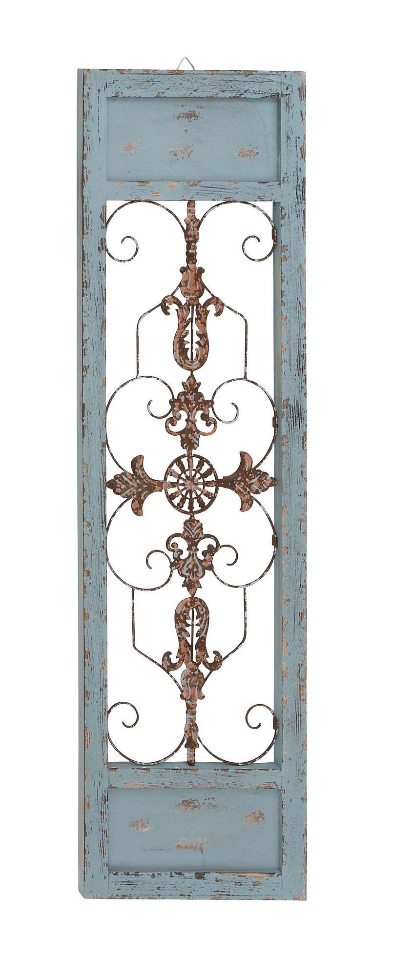Featured Photo of Ornamental Wood And Metal Scroll Wall Decor