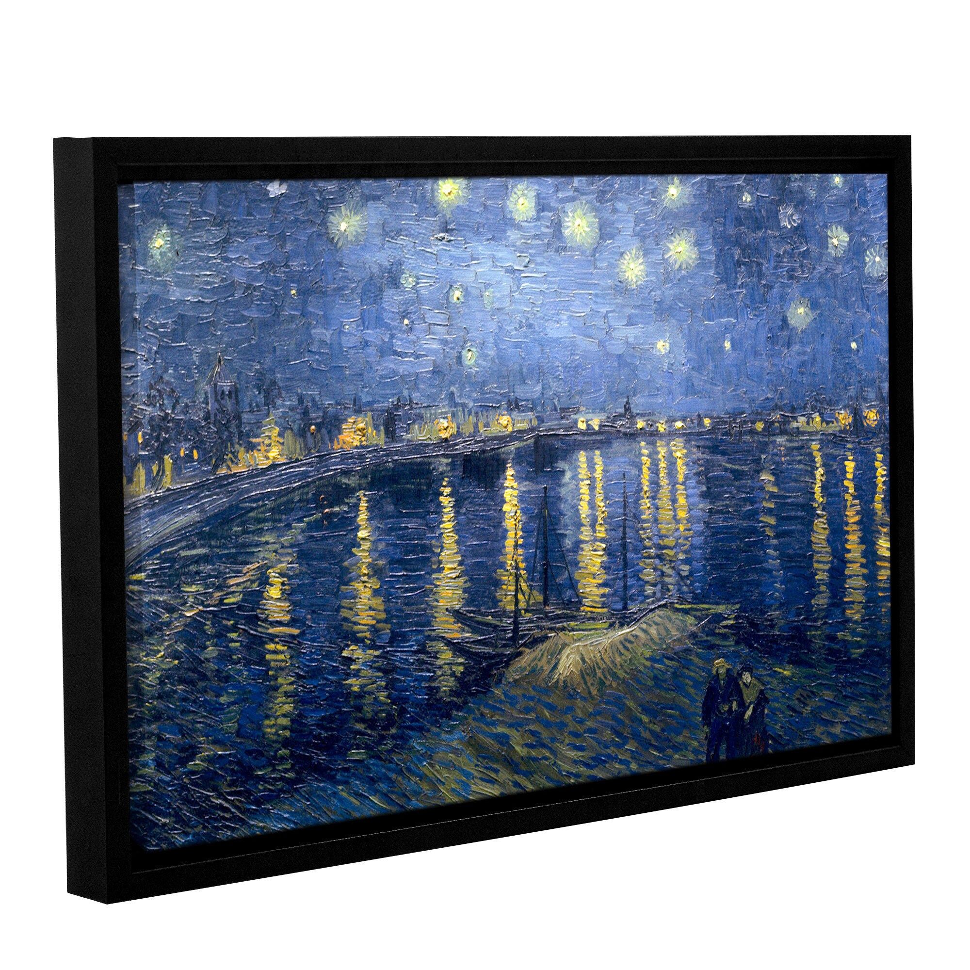Artwall 'vincent Van Gogh's Starry Night Over The Rhone Intended For Most Recently Released Blended Fabric Van Gogh Starry Night Over The Rhone Wall Hangings (Gallery 2 of 20)