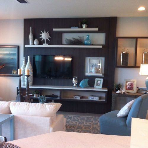 Wall Accents Behind Tv Or Couch (Photo 1 of 15)