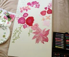Floral Fabric Wall Art