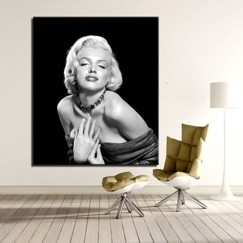 Marilyn Monroe Black And White Wall Art (Photo 14 of 15)