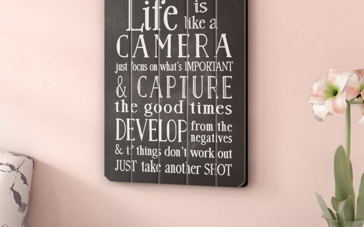 Life Is Like a Camera Textual Art