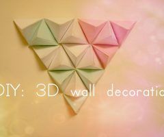 3d Wall Art with Paper
