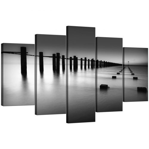Black And White Large Canvas Wall Art (Photo 16 of 20)