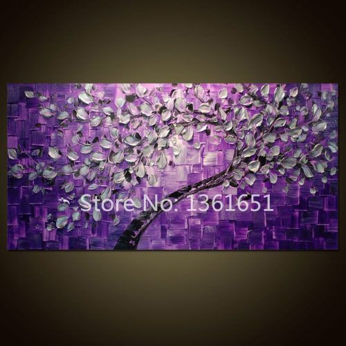 Purple And Grey Abstract Wall Art (Photo 5 of 20)