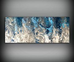 Dark Blue Abstract Wall Art