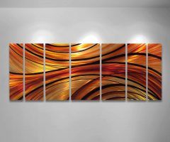 Orange Metal Wall Art