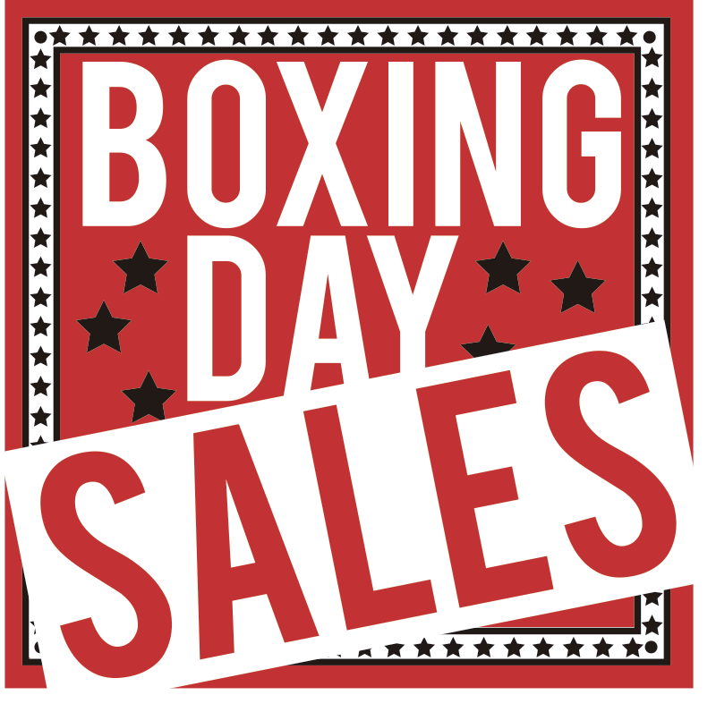 Boxing Day Sale Tag Window Decal Tenstickers