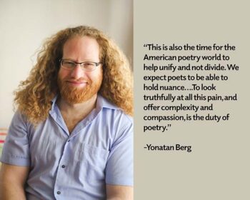 Yonatan Berg: We travel with the rest of the world, with its atrocities. 