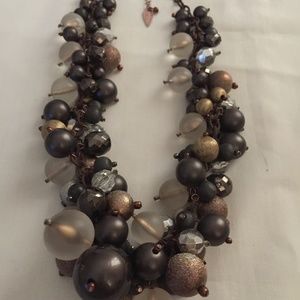 COLDWATER CREEK BEADED STATEMENT NECKLACE