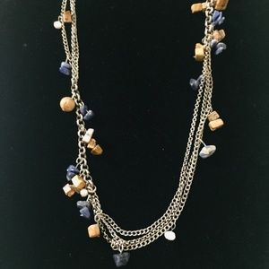 COLDWATER CREEK DOUBLE STRAND MULTI BEAD NECKLACE